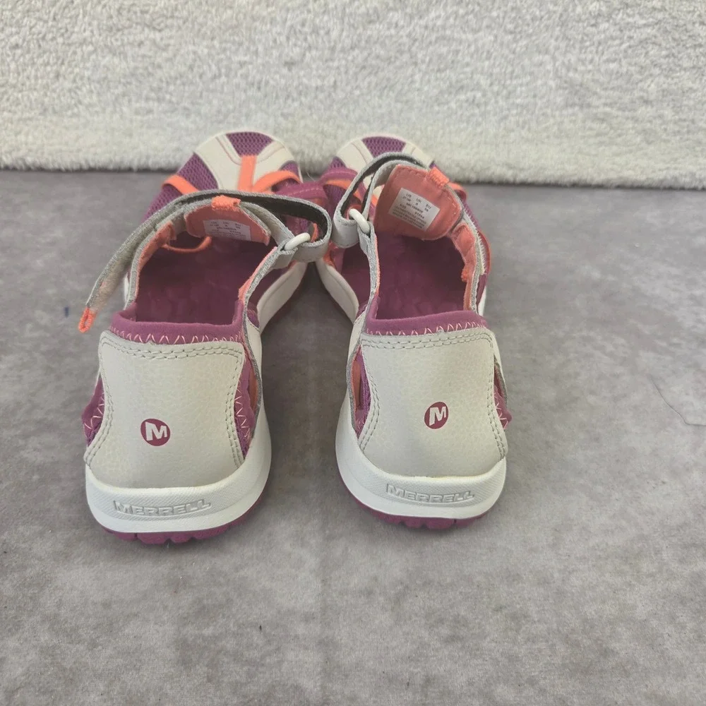 Merrell Kids Dragonfly Sandals Grey Coral Purple Big Kid 7 M MK158849